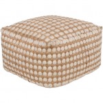 Surya Oak Cove OCPF-4002 12"H x 20"W x 20"D Pouf