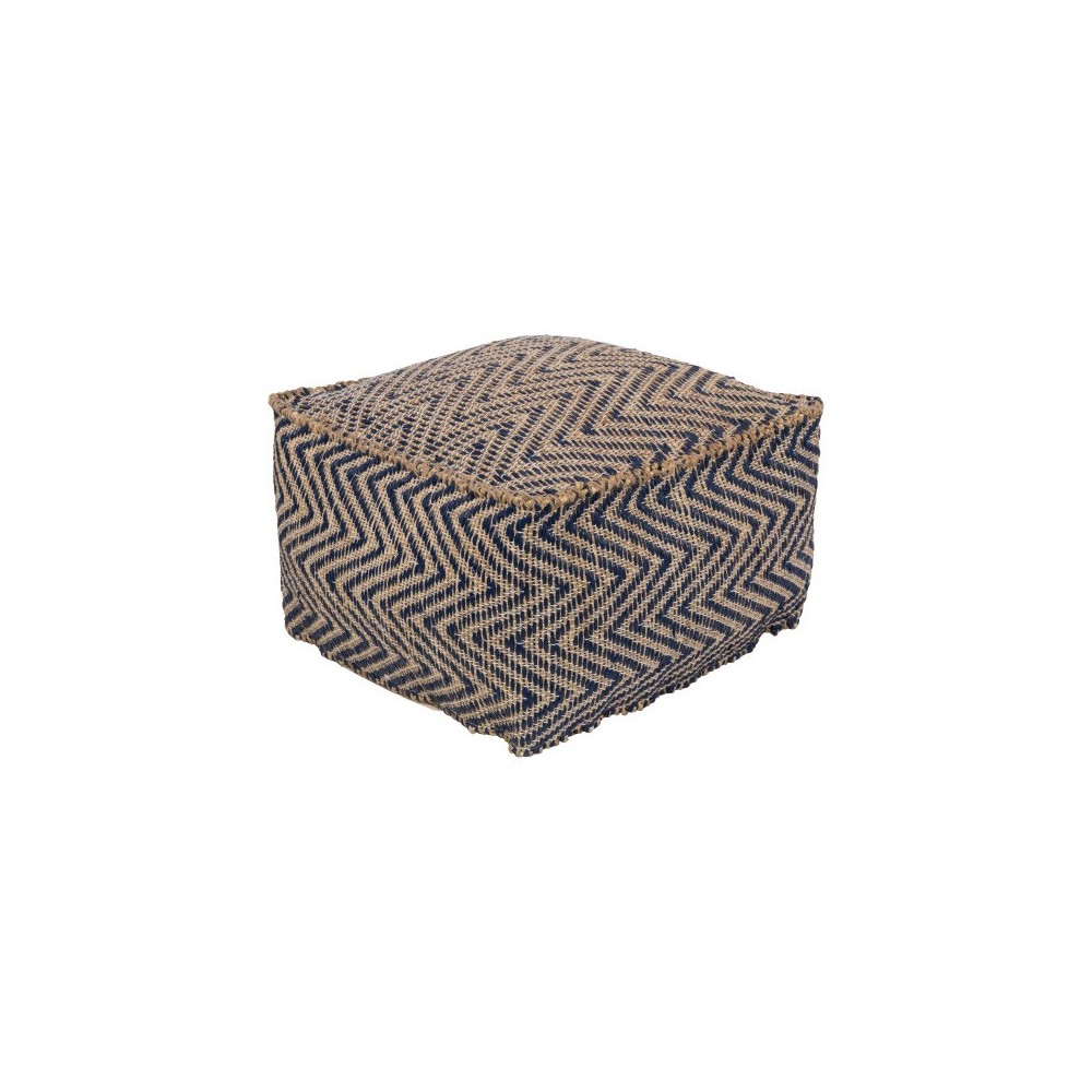 Surya Bodega BDPF-5001 12"H x 20"W x 20"D Pouf