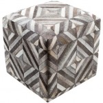 Surya Lycaon LCPF-001 18"H x 18"W x 18"D Pouf