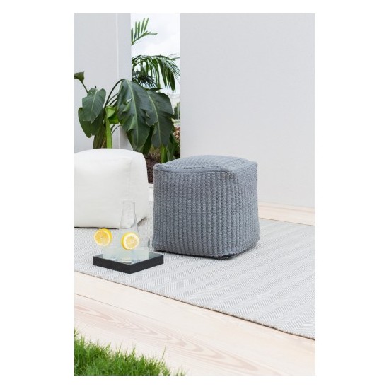 Surya Essien EIPF-002 18"H x 18"W x 18"D Pouf