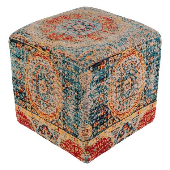 Surya Amsterdam AMPF-001 18"H x 18"W x 18"D Pouf