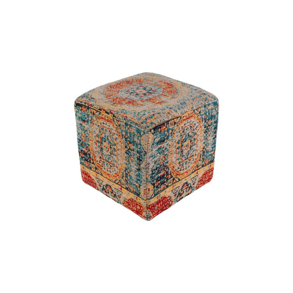 Surya Amsterdam AMPF-001 18"H x 18"W x 18"D Pouf