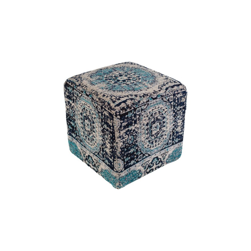 Surya Amsterdam AMPF-003 18"H x 18"W x 18"D Pouf