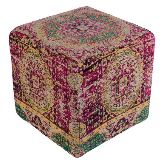 Surya Amsterdam AMPF-004 18"H x 18"W x 18"D Pouf