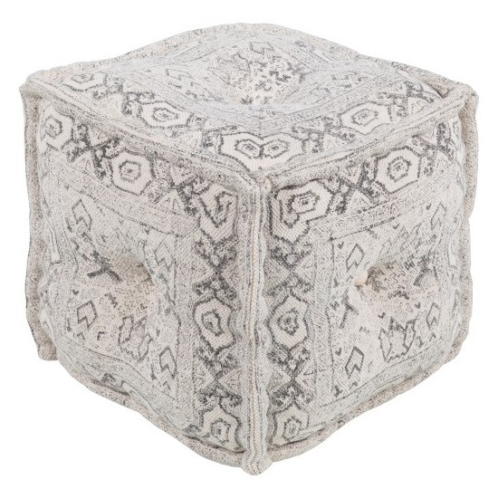 Surya Daveed DVPF-001 16"H x 16"W x 16"D Pouf