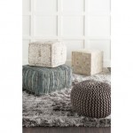 Surya Daveed DVPF-001 16"H x 16"W x 16"D Pouf