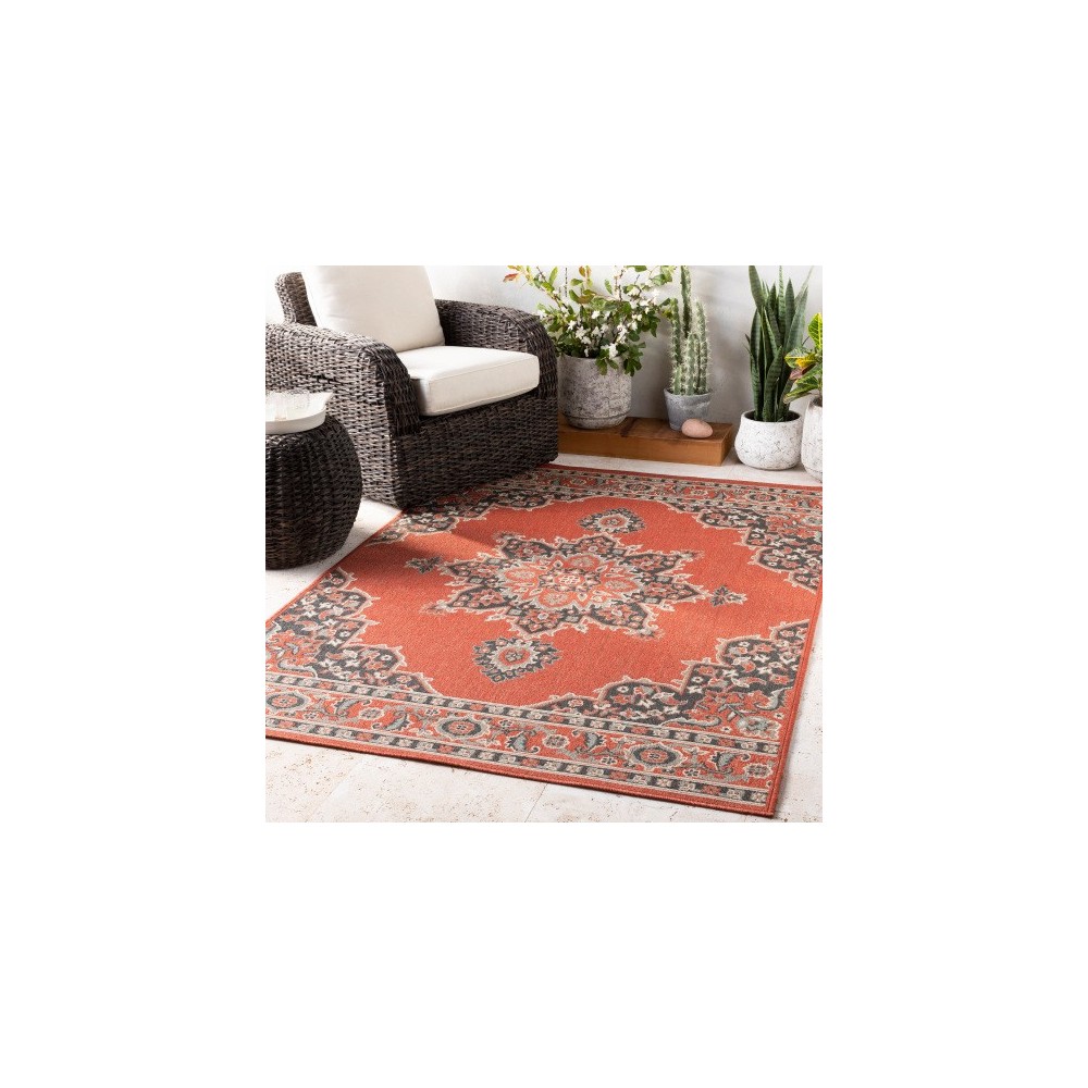 Surya Alfresco ALF9672 5'3" Round Rug