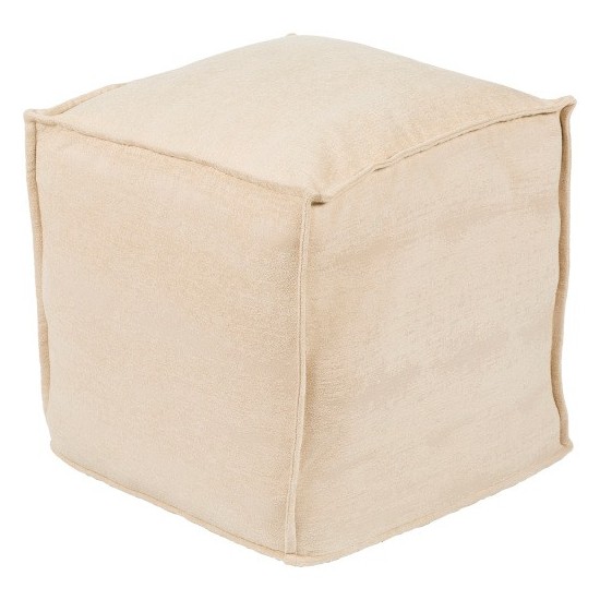 Surya Copacetic COPF-002 18"H x 18"W x 18"D Pouf