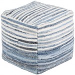 Surya Denim DNPF-001 16"H x 16"W x 16"D Pouf