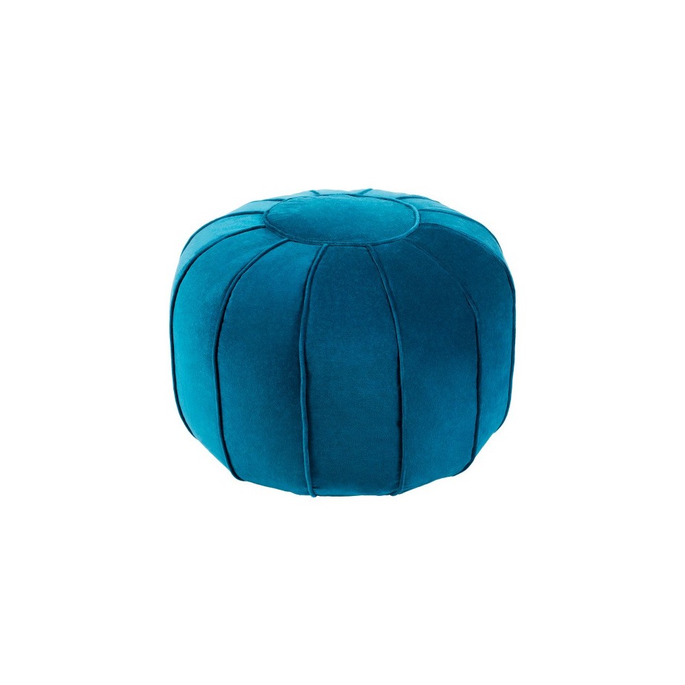 Surya Cotton Velvet CVPF-008 14"H x 20"W x 20"D Pouf