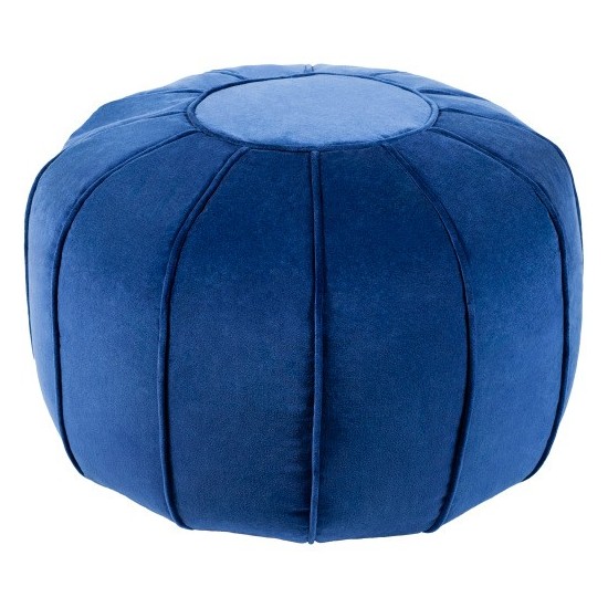 Surya Cotton Velvet CVPF-016 14"H x 20"W x 20"D Pouf