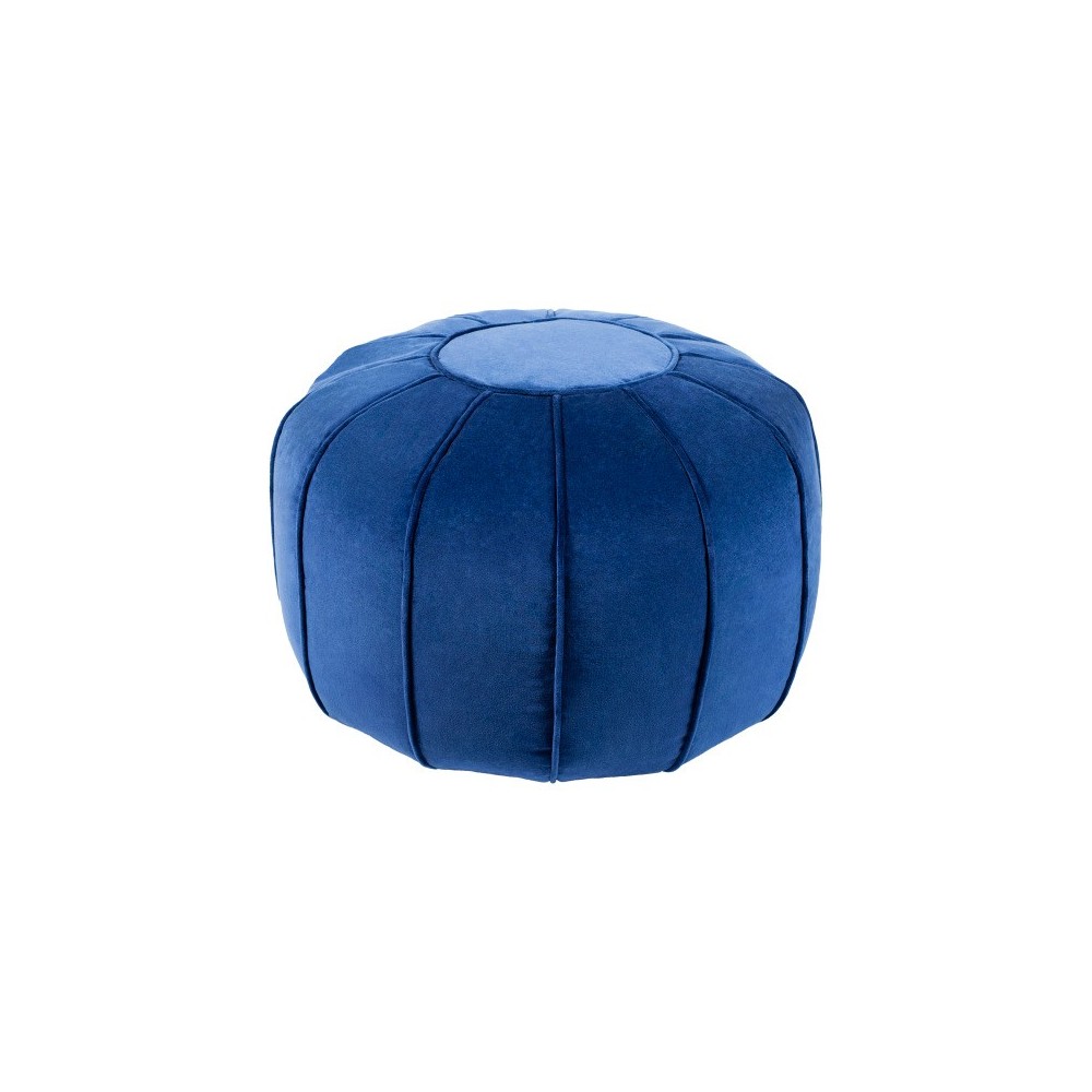 Surya Cotton Velvet CVPF-016 14"H x 20"W x 20"D Pouf Surya Cotton Velvet CVPF-016 14"H x 20"W x 20"D Pouf