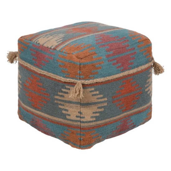 Surya Adia DIA-004 18"H x 18"W x 18"D Pouf