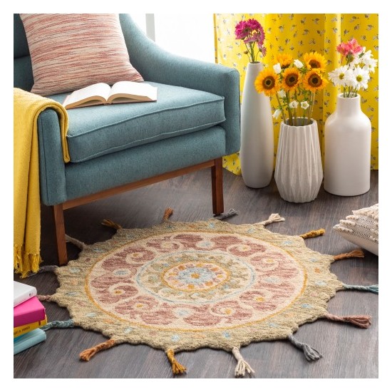 Surya Bonifate BFT-1030 3' Round Rug