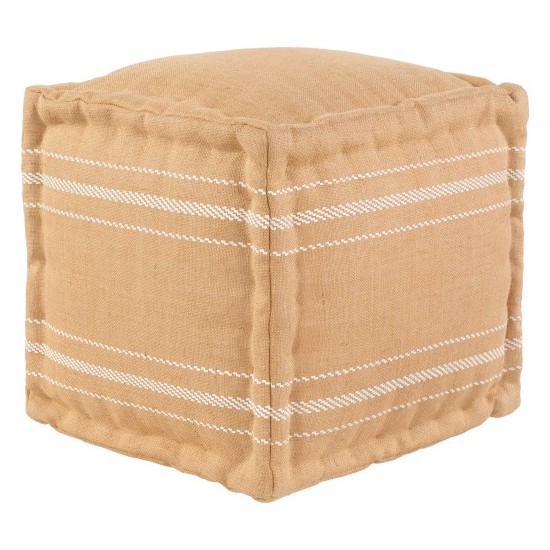 Surya Bande BDE-001 18"H x 16"W x 16"D Pouf