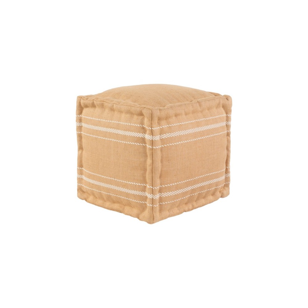 Surya Bande BDE-001 18"H x 16"W x 16"D Pouf