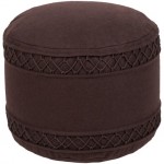 Surya Iliana ILI-002 14"H x 20"W x 20"D Pouf