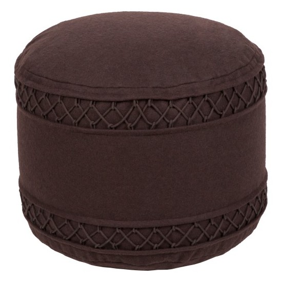 Surya Iliana ILI-002 14"H x 20"W x 20"D Pouf