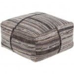 Surya Jacqueline JCQ-003 12"H x 24"W x 24"D Pouf