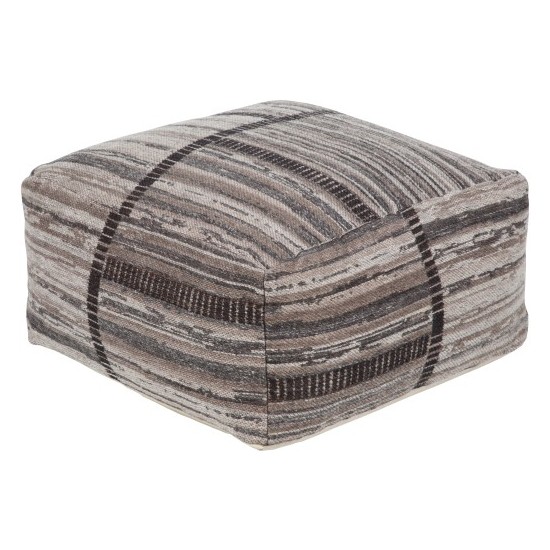 Surya Jacqueline JCQ-003 12"H x 24"W x 24"D Pouf