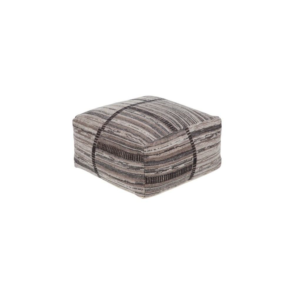 Surya Jacqueline JCQ-003 12"H x 24"W x 24"D Pouf