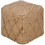 Surya Teangi TGPF-001 16"H x 16"W x 16"D Pouf