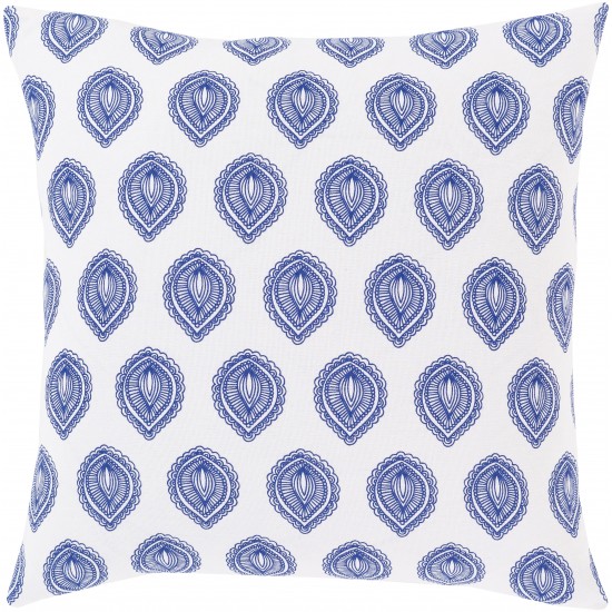 Surya Global Blues GLB-005 18" x 18" Pillow Cover