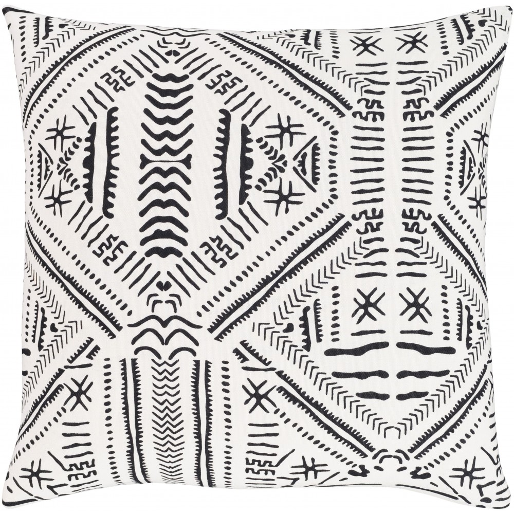 Surya Mud Cloth MDC-003 18" x 18" Pillow Cover