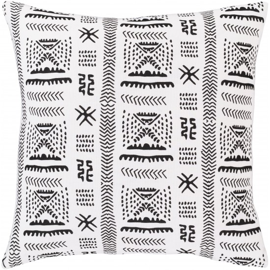 Surya Mud Cloth MDC-005 18" x 18" Pillow Cover