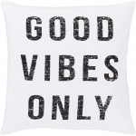 Surya Typography ST-114 18" x 18" Pillow Cover