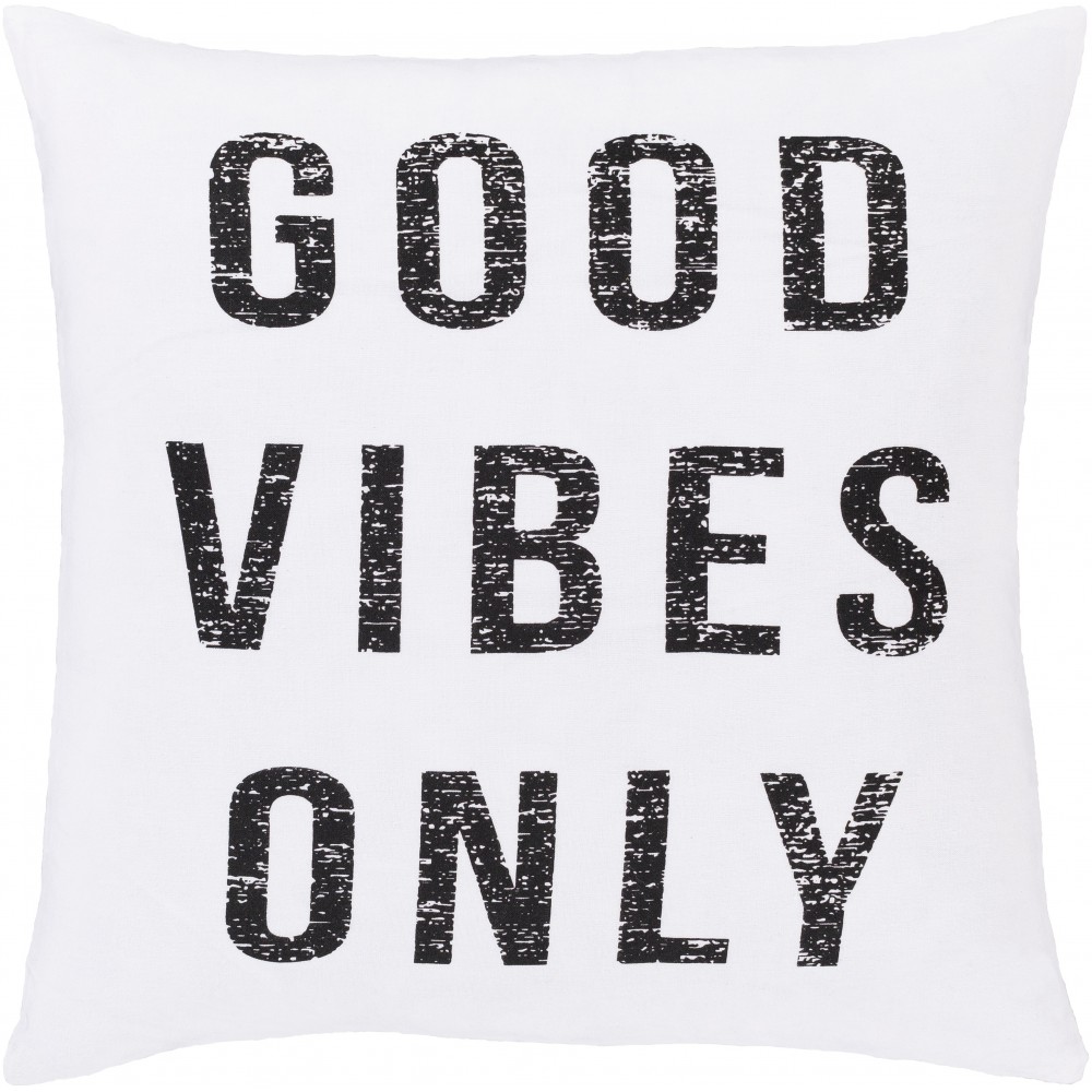 Surya Typography ST-114 18" x 18" Pillow Cover