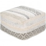 Surya Lorens LRPF-003 13"H x 24"W x 24"D Pouf