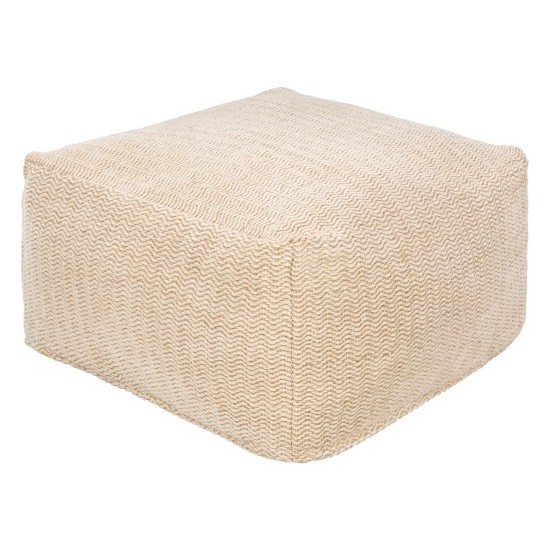 Surya Palmetto PMPF-001 13"H x 24"W x 24"D Pouf