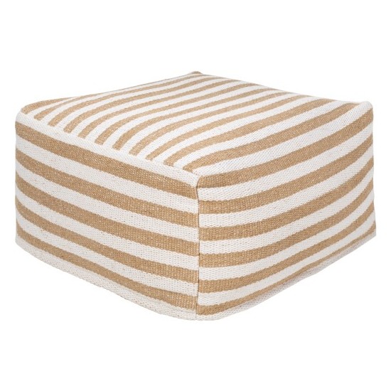 Surya Palmetto PMPF-002 13"H x 24"W x 24"D Pouf