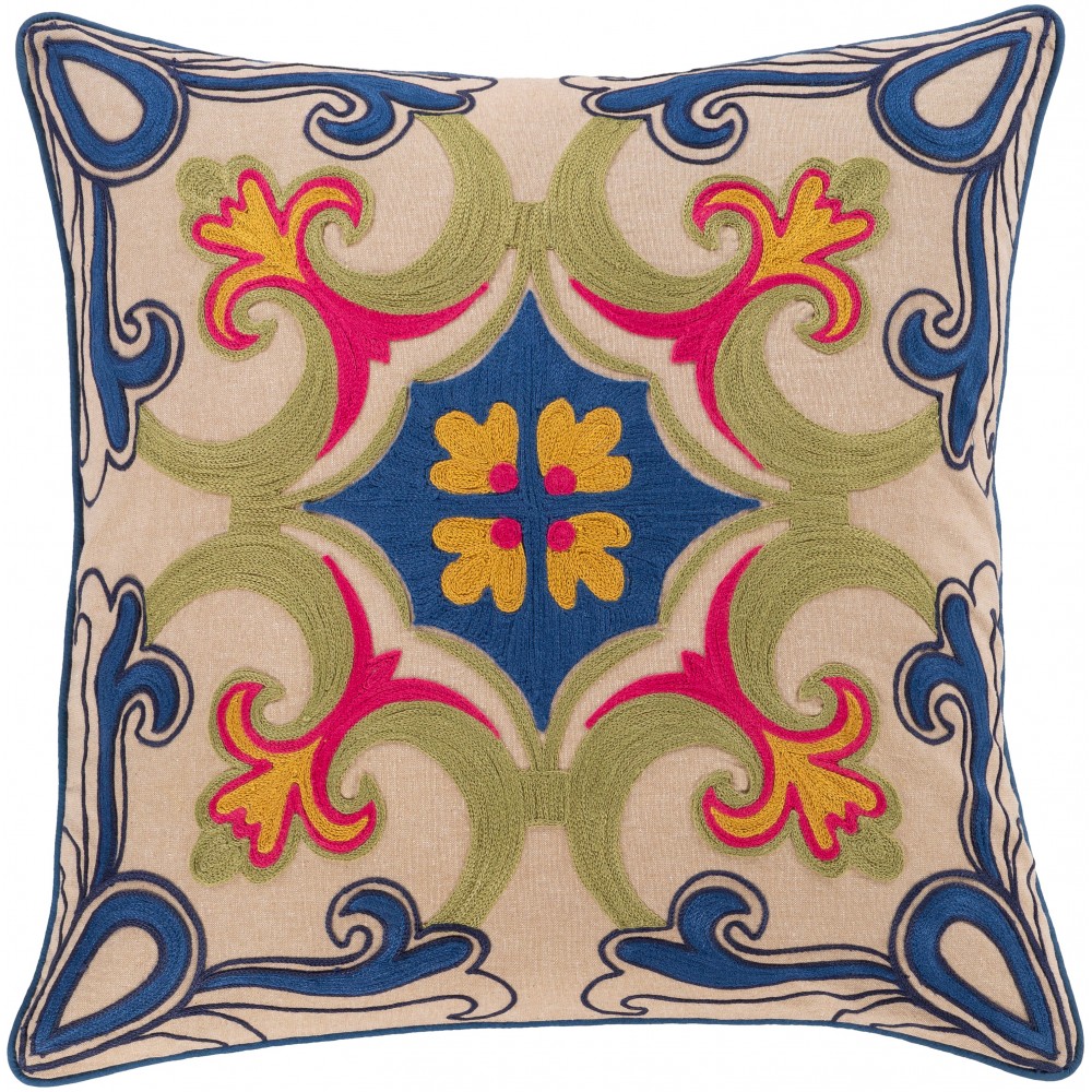 Surya Khavi KHV-001 20" x 20" Pillow Cover Surya Khavi KHV-001 20" x 20" Pillow Cover