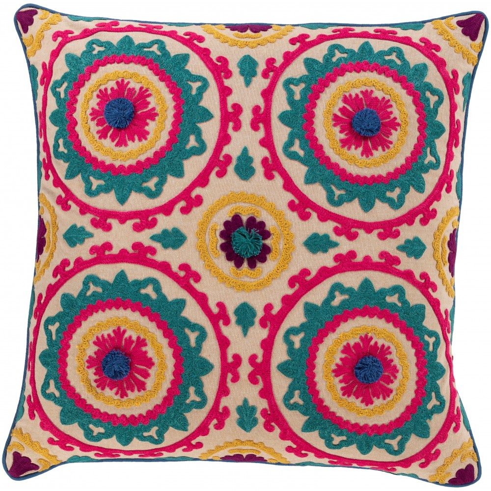 Surya Khavi KHV-002 22" x 22" Pillow Cover Surya Khavi KHV-002 22" x 22" Pillow Cover