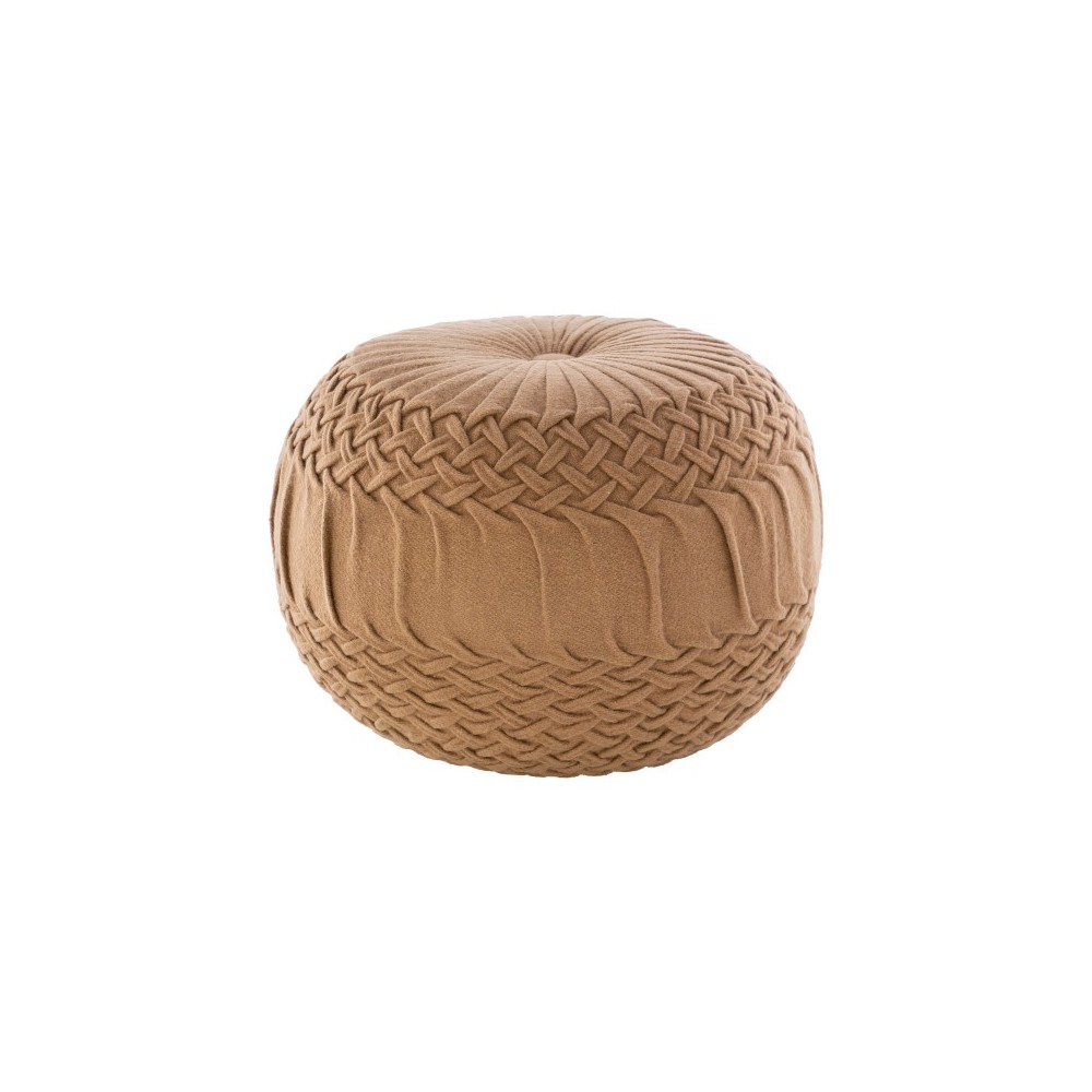 Surya Alana AAPF-004 14"H x 18"W x 18"D Pouf