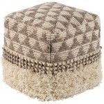 Surya Merida MRPF-002 18"H x 18"W x 18"D Pouf