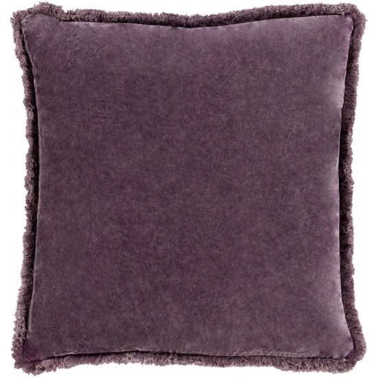 Surya Washed Cotton Velvet WCV-006 18" x 18" Pillow Cover