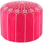 Surya Taza ZAPF-002 12"H x 20"W x 20"D Pouf