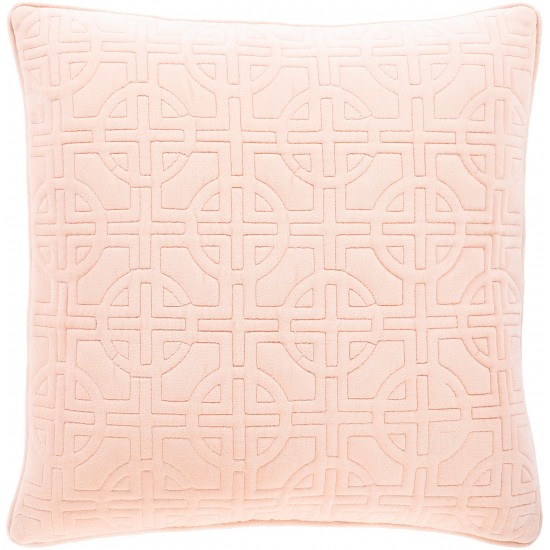 Surya Quilted Cotton Velvet QCV-001 18" x 18" Pillow Cover