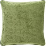 Surya Quilted Cotton Velvet QCV-002 18" x 18" Pillow Cover