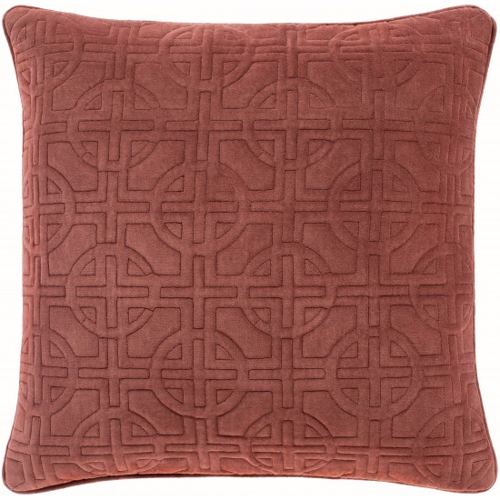 Surya Quilted Cotton Velvet QCV-004 20" x 20" Pillow Cover