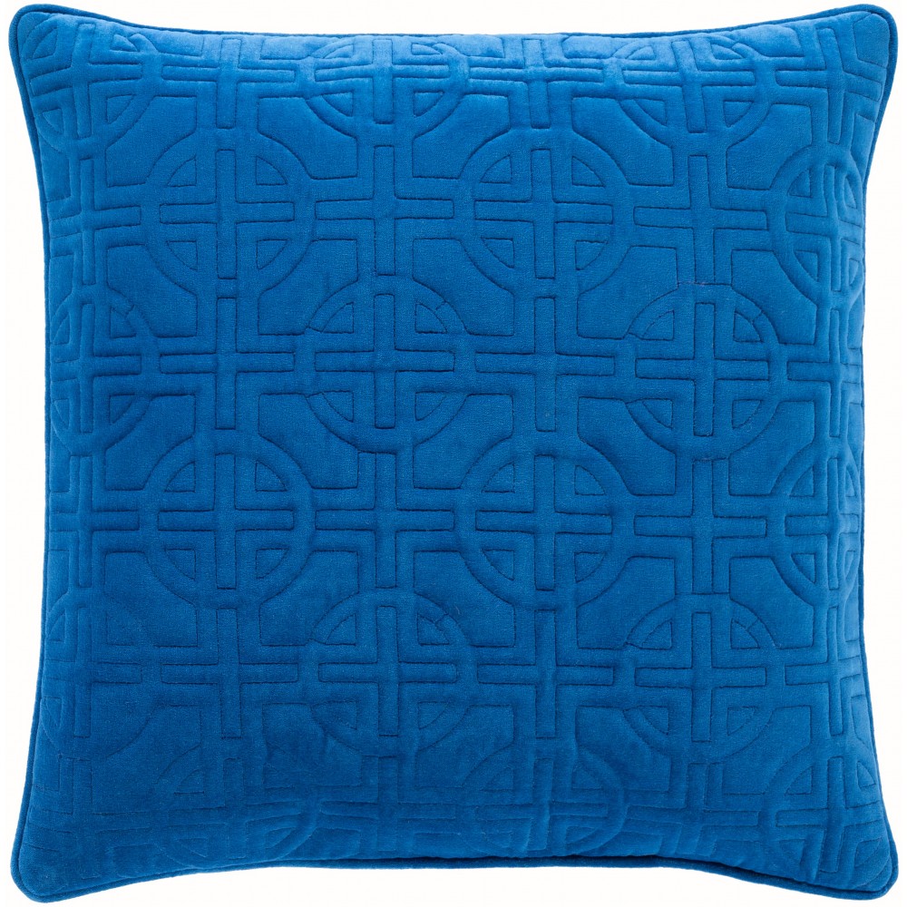 Surya Quilted Cotton Velvet QCV-005 18" x 18" Pillow Cover Surya Quilted Cotton Velvet QCV-005 18" x 18" Pillow Cover