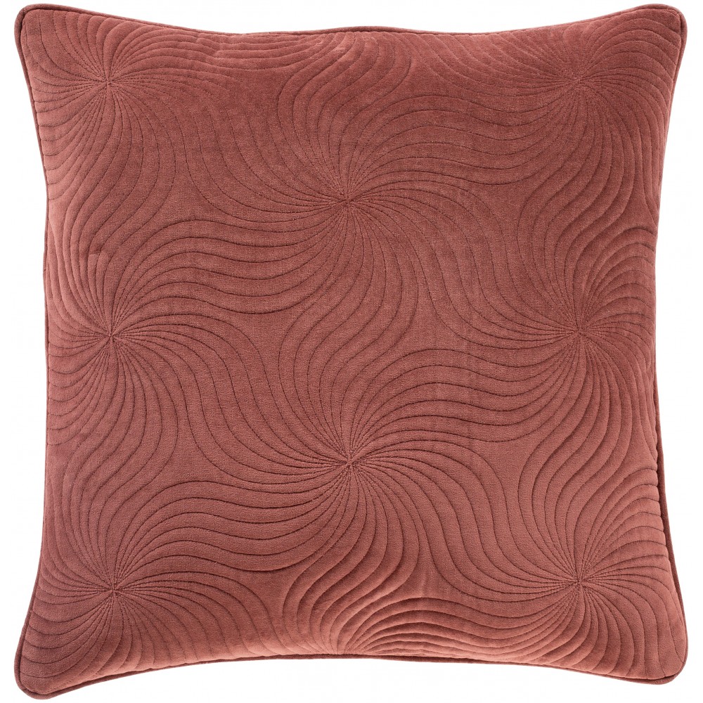 Surya Quilted Cotton Velvet QCV-009 22" x 22" Pillow Cover Surya Quilted Cotton Velvet QCV-009 22" x 22" Pillow Cover