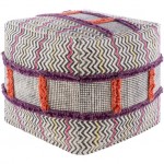 Surya Raja RJPF-001 18"H x 18"W x 18"D Pouf