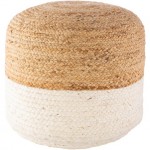 Surya Kona KOPF-001 14"H x 18"W x 18"D Pouf