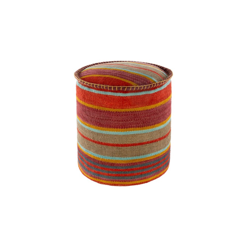Surya Bindi INPF-002 16"H x 16"W x 16"D Pouf Surya Bindi INPF-002 16"H x 16"W x 16"D Pouf