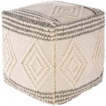 Surya Hygge HGPF-003 18"H x 18"W x 18"D Pouf