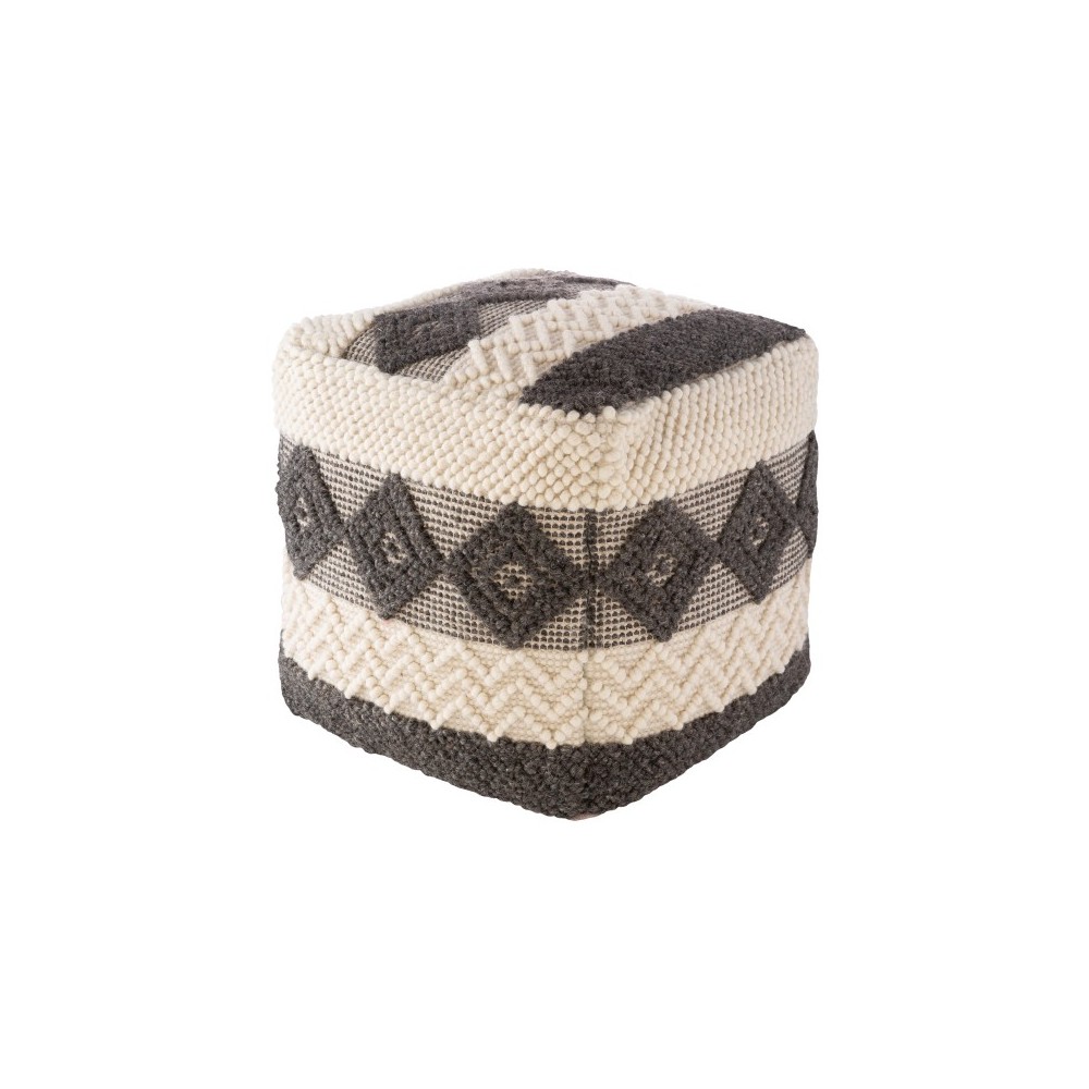 Surya Hygge HGPF-005 18"H x 18"W x 18"D Pouf Surya Hygge HGPF-005 18"H x 18"W x 18"D Pouf